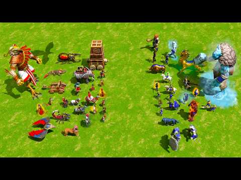 EGYPT Team vs NORSE Team - Age of Mythology Retold