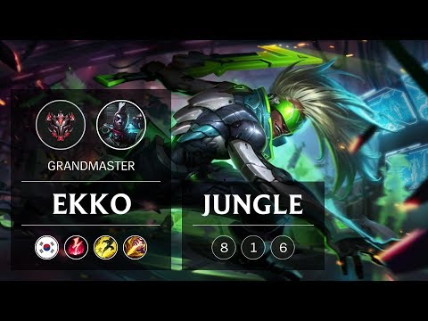 Ekko Jungle vs Lee Sin - KR Grandmaster Patch 9.4