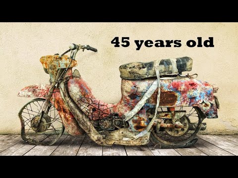 Jawa 50 two stroke abandoned Restoration Old Motorcycle model 1977 - part2