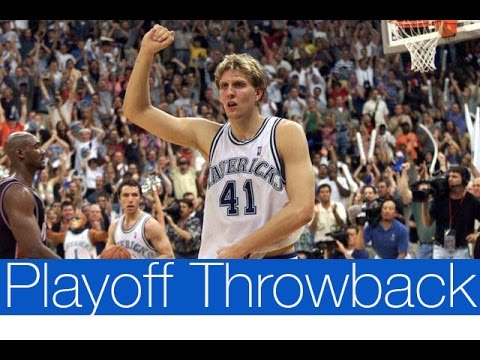 Dirk Nowitzki Full Highlights 2001 First Round vs. Jazz - 33 pts