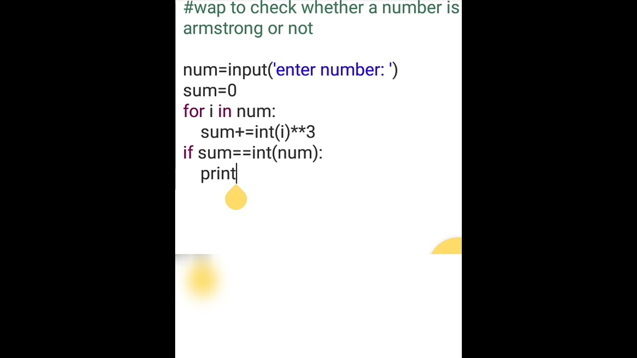 #armstrong numbers of three digits #python #basics