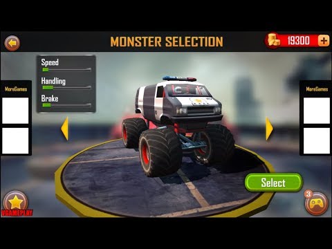 Impossible GT Monster Stunts #2 Police Monster Truck Games For Kids Android Gameplay HD