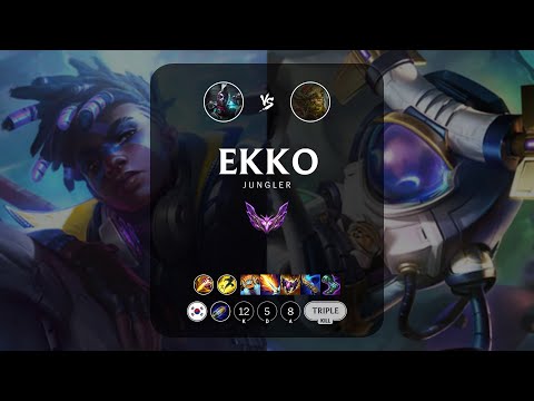Ekko Jungle vs Ivern - KR Master Patch 14.1