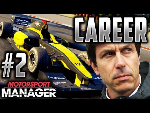 Motorsport Manager PC Career - I ALREADY WANT TO FIRE HIM! -  FULL GAME Part 2