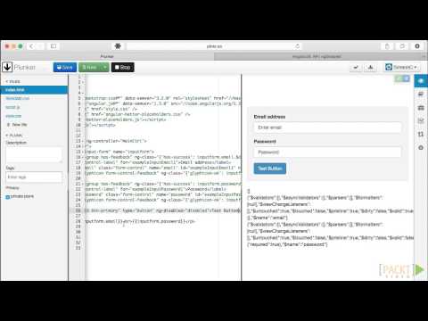 Web Development with AngularJS and Bootstrap Tutorial Disabling Buttons | packtpub com