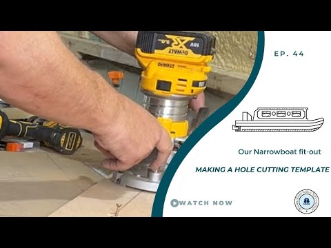 Making a porthole cutting template | Our Narrowboat Fit-out | EP44