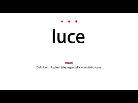 How to pronounce luce - Vocab Today