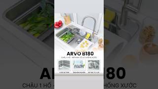 CHẬU RỬA BÁT 1 HỐ NOBINOX ARVO B180 video 4
