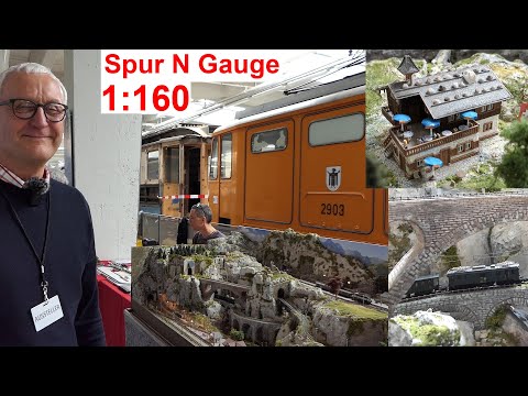 2 m² Schweizer Berge 1:160 Spur N-Anlage von Jörg Löffler @ MVG Museum-Modellbahn-Ausstellung 3/2024
