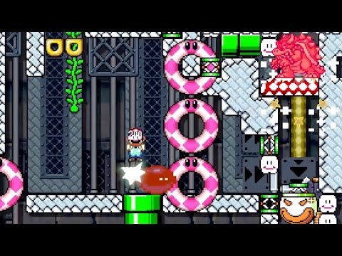 [GAMEPLAY 96] Nintendo Super Mario Maker Castle Of Bomb Spin Jump Arts Wii U