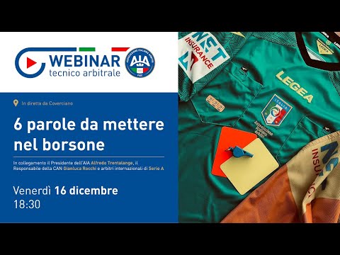 Rivediamo il Webinar Tecnico Arbitrale dello scorso 16 dicembre. La prima puntata