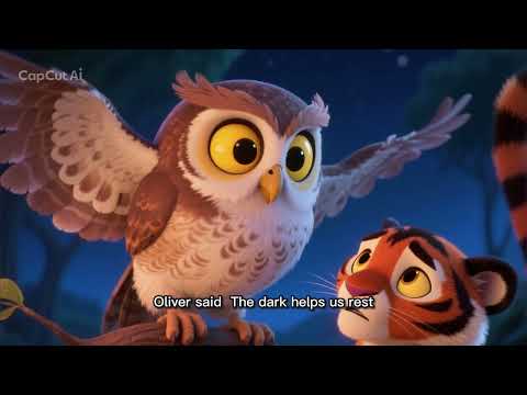 Henry the Tiger and the Friendly Darkness. Kids bedtime story🌙