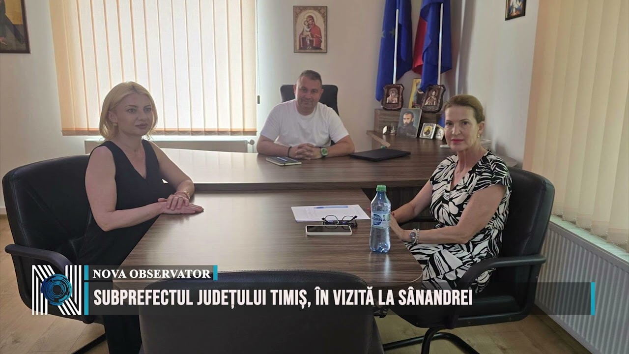 Subprefectul județului Timiș, în vizită la Sânandrei