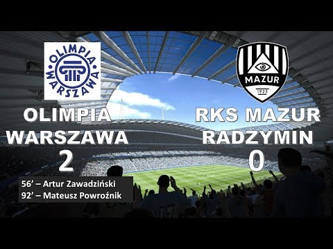 18 kolejka Liga Okregowa 2018/19 - Olimpia Warszawa - Mazur Radzymin 2:0 skrot meczu