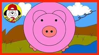 How To Draw A Pig Song (Little Circle, Little Circle)