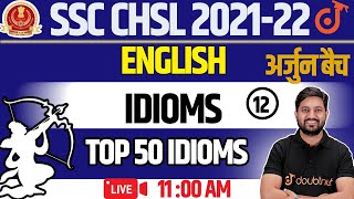 IDIOMS for Competitive Exams | English Top Idioms Class | Malik Sir | SSC Doubtnut