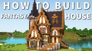 【マイクラ】サバイバルでも建築できる家の作り方 ~ファンタジーな家~ 【Minecraft】【建築講座】