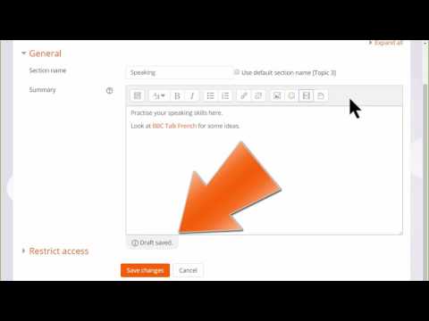 Adding And Editing Text Learn Moodle 3 2