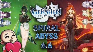 My Nefer & Mavuika Spiral Abyss 6.6 Attempt | Genshin Session