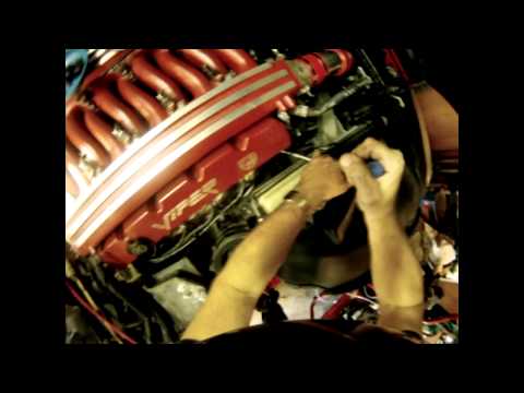 Changing spark plugs and Wires on a Dodge Viper Gen II V10 II.mp4