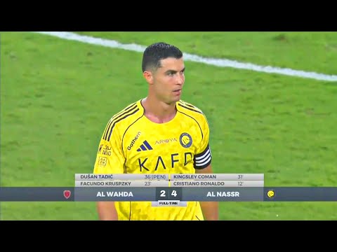 HIGHLIGHT AL NASSR VS AL WAHDA (4-2) | FRIENDLY MATCH | RONALDO ON FIRE & AMAZING GOAL | FANS CAMERA