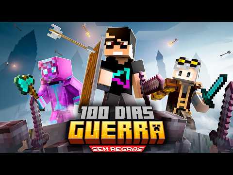SOBREVIVI 100 DIAS EM GUERR4 NO MINECRAFT  - O FILME DO LOKOLOW