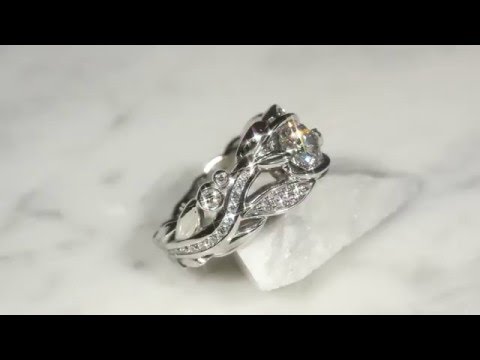 Garden Trellis Engagement Ring