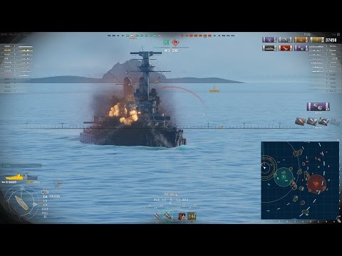 World of Warships -  SMS Kaiser vs Kaiser  - Tier IV Battle.