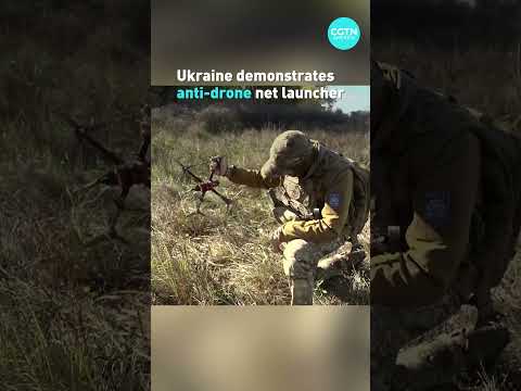Ukraine demonstrates anti-drone net launcher