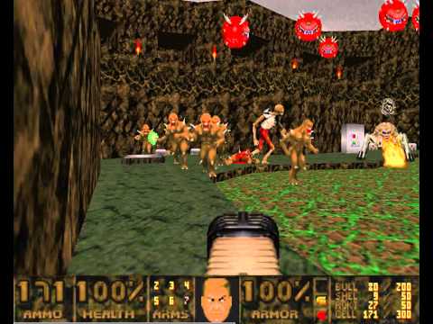 Doom 2 - Slaughterfest 2012 Map 01 UV-Speed TAS in 1:02