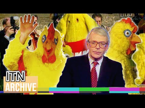 Election Debate '97 - John Major Takes on Tony Blair in Chicken Wars (1997)