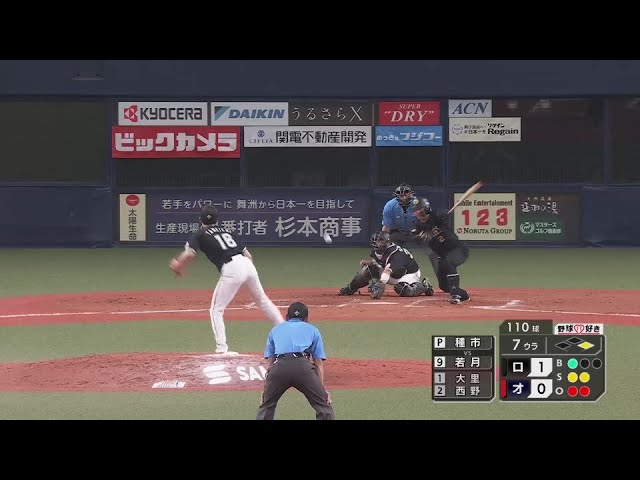 【7回裏】マリーンズ・種市篤暉 8奪三振を含む7回4安打無失点の素晴らしい投球を見せる!! 2024年8月4日 オリックス・バファローズ 対 千葉ロッテマリーンズ