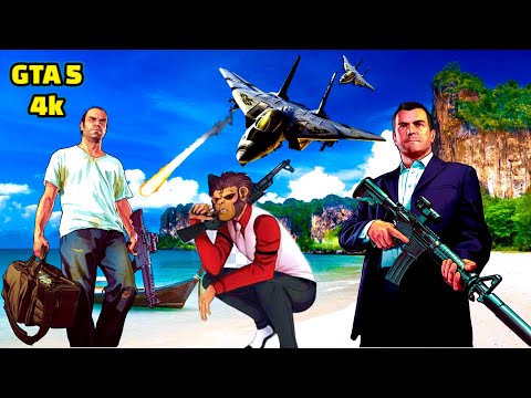 Grand Theft Auto 5 Gameplay Walkthrough 4K Ultra Graphics Part 6 - GTA 5 PC 4K 60FPS (FULL GAME)