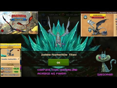 Dragons Rise of Berk Complete Titan Training with Zombie Featherhide a Premium Dragon