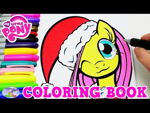 My Little Pony Coloring Book Fluttershy Christmas MLP Episode Surprise Egg and Toy Collector SETC - YouTube
