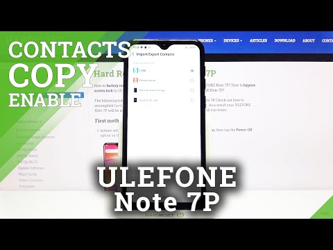 How to Copy Contacts in ULEFONE Note 7P – Relocate Contacts from SIM to Memory