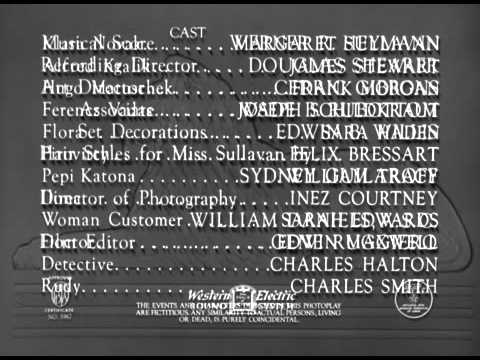 The Shop Around The Corner - 1940 -- OPENING TITLE SEQUENCE