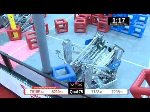 2015 VRC Engr Q75 - 7618B 6210 vs 1138 7206 - 54 to 33 - VEX Worlds 2015 - Engineering Division