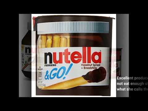 Nutella and Go Snack Packs, Chocolate Hazelnut Spread with Breadsticks, Perfect Bulk Snacks for...