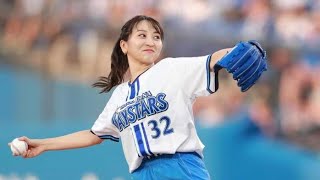 袴田彩会、豪快なノーバン投球後にバウアーばりのソードセレブレーション披露　「練習をばっちりしてきました」[24/24]