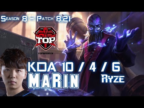 TOP MaRin RYZE vs KARTHUS Mid - Patch 8.21 KR Ranked