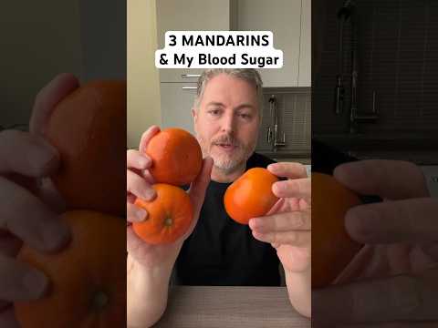 Three mandarin oranges and my blood sugar. ￼#glucose #bloodsugar #insulinresistant1 #mandarin