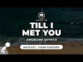 Till I Met You - Angeline Quinto (Male Key - Piano Karaoke)