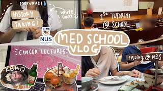 med school vlog 🍰 | lessons at NUS! cancer lectures, kbbq! 💻 | productive nus study vlog 📚