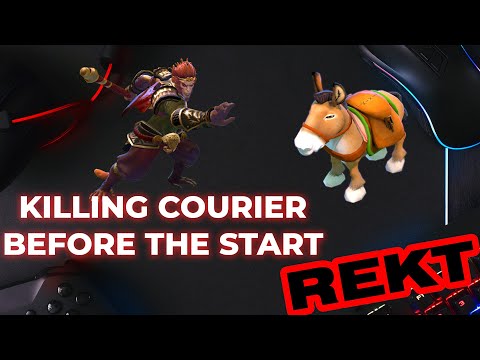 PSG.LGD.XinQ tries to kill Courier before the start!