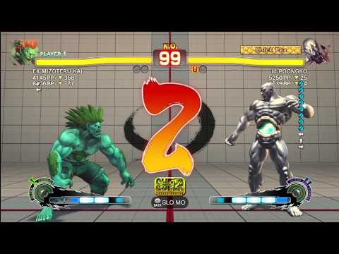SSF4 AE [Blanka] EX MIZOTERU  vs Id POONGKO [Seth]