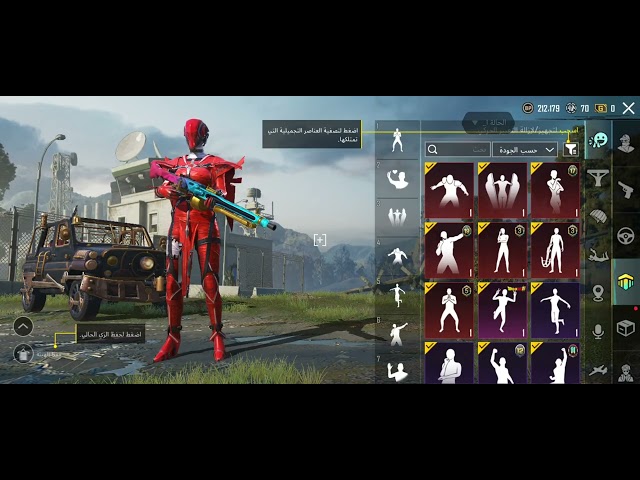 حساب ببجي عالمية  كل مسج