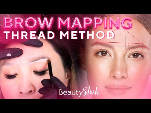 Eyebrow Mapping with thread - Step by step
