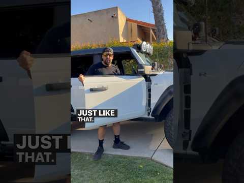 Here’s how to remove the doors off your new bronco (the right way) #FordBronco #BroncoRaptor