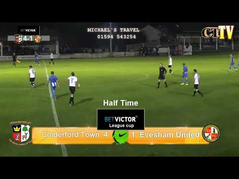 Cinderford Town v Evesham United Bet Victor Southern League Div one highlights 8th Oct 2019